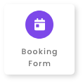 calendar illustration with booking form caption
