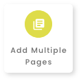 stacked pages illustration with add multiple pages caption